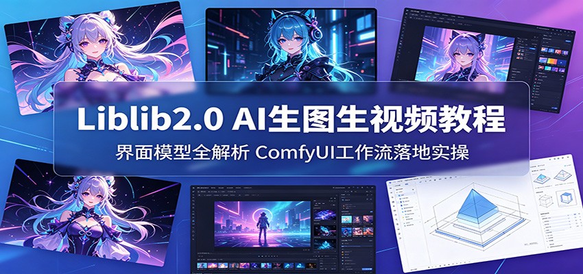 Liblib2.0 AI生图生视频教程：界面模型全解析，ComfyUI工作流落地实操-小灰云创