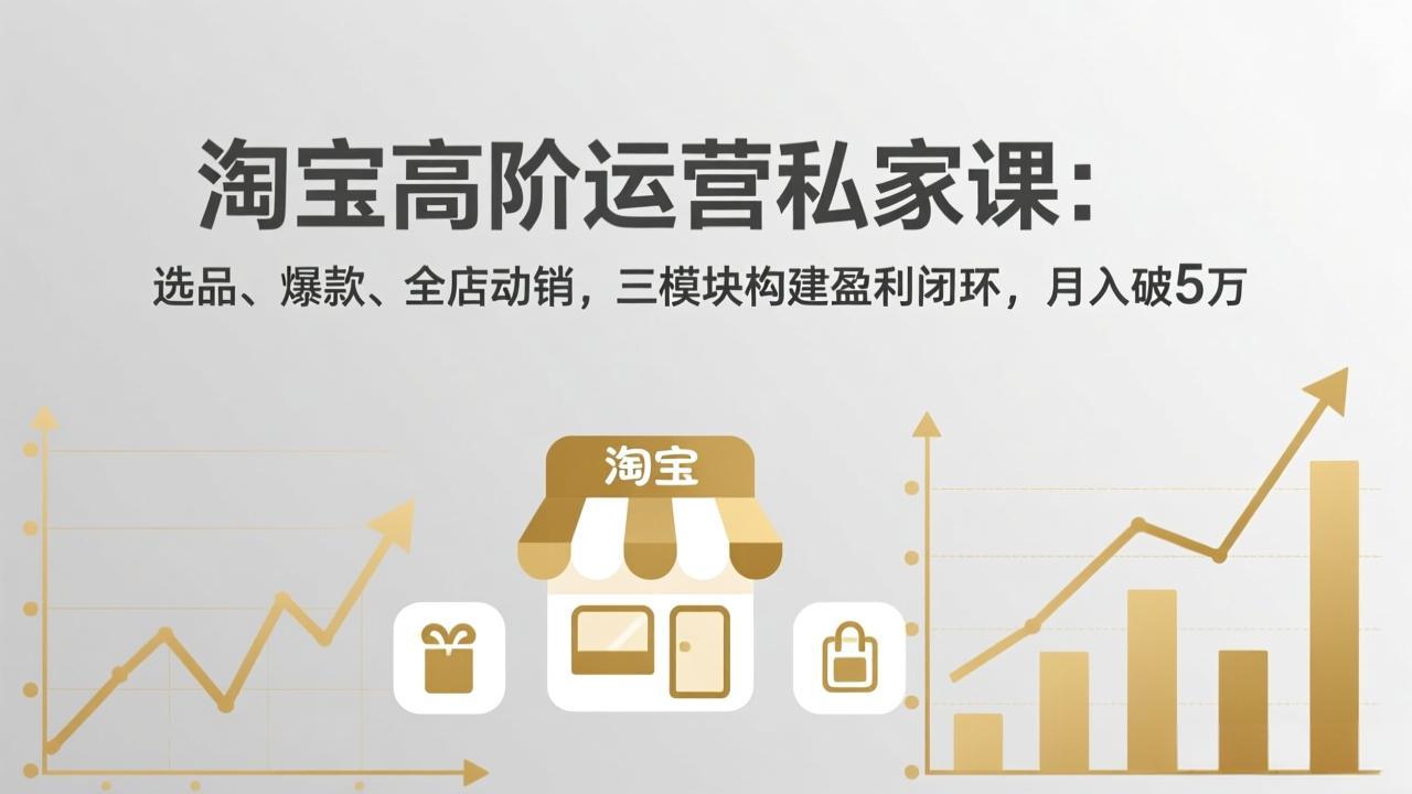 淘宝高阶运营私家课(更新26年4月 淘宝高阶运营私家课(更新26年4月