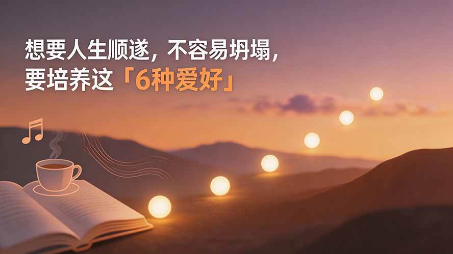 （19638期）付费文章：想要人生顺遂，不容易坍塌，要培养这6种爱好-小灰云创
