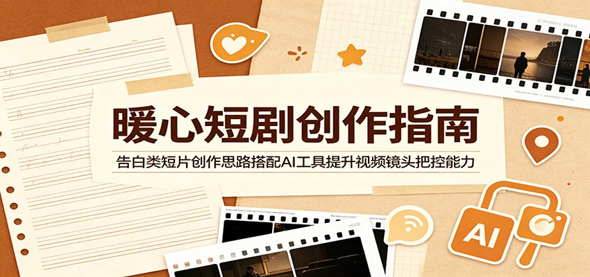 暖心短剧创作指南:告白类短片创作思路搭配AI工具提升视频镜头把控能力-小灰云创