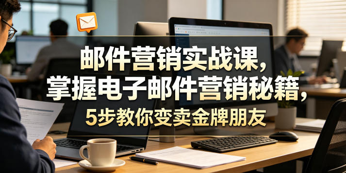 邮件营销实战课,掌握电子邮件营销秘籍,5步教你变卖金牌朋友【原创双语字幕】-小灰云创