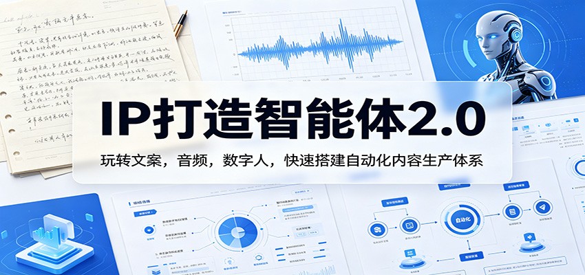 IP打造智能体2.0：玩转文案，音频，数字人，快速搭建自动化内容生产体系-小灰云创