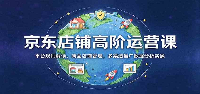 京东店铺高阶运营课:平台规则解读,商品店铺管理,多渠道推广数据分析实操 京东店铺高阶运营课:平台规则解读,商品店铺管理,多渠道推广数据分析实操