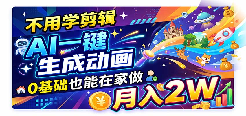 AI动画彻底爆了!一单500~800,全程派单,小白也能月入2W+-小灰云创