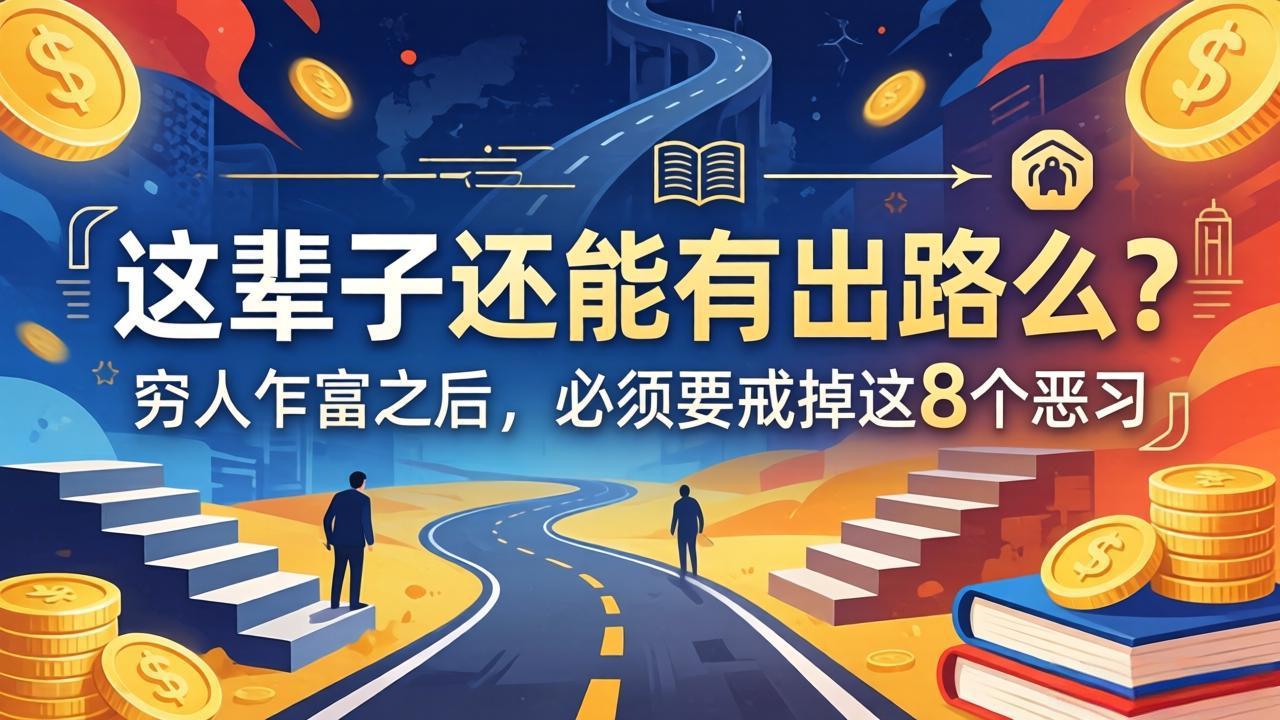 关于人生两篇付费文章【这辈子还能有出路么？】【穷人乍富之后，必须要戒掉这8个恶习】-小灰云创