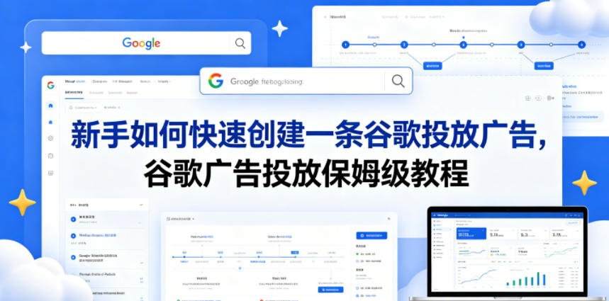 新手如何快速创建一条谷歌投放广告,谷歌广告投放保姆级教程-小灰云创