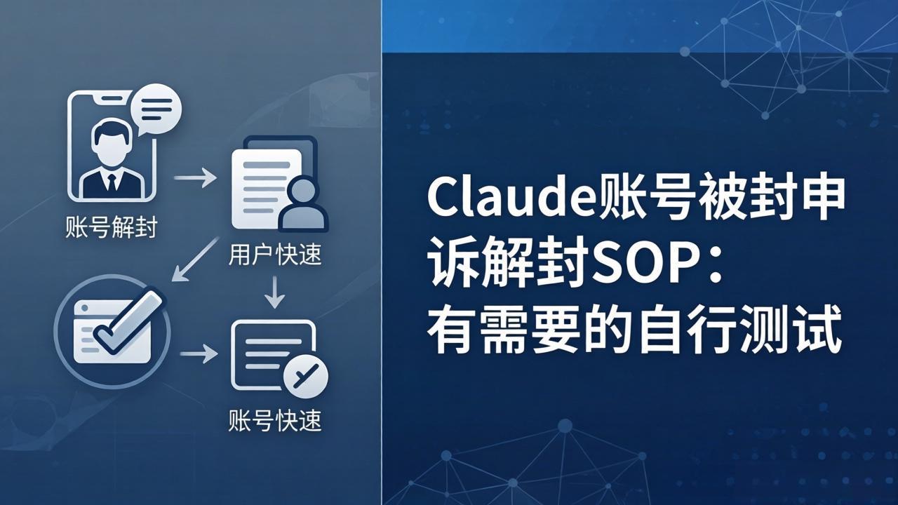 Claude账号被封申诉解封SOP：有需要的自行测试 - 小灰云创-小灰云创