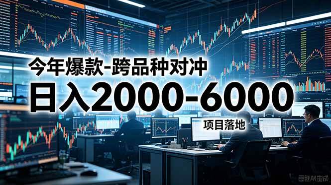 (18918期)今年爆款-跨品种对冲日入2000-6000,项目落地!-小灰云创