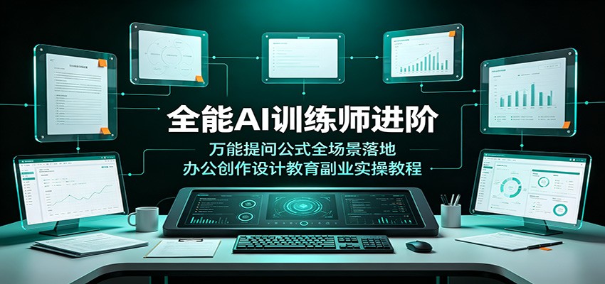 全能AI训练师进阶:万能提问公式全场景落地,办公创作设计教育副业实操教程 全能AI训练师进阶:万能提问公式全场景落地,办公创作设计教育副业实操教程