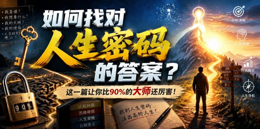 （19601期）付费文章：如何找对人生密码的答案？这一篇让你比90%的大师还厉害！-小灰云创