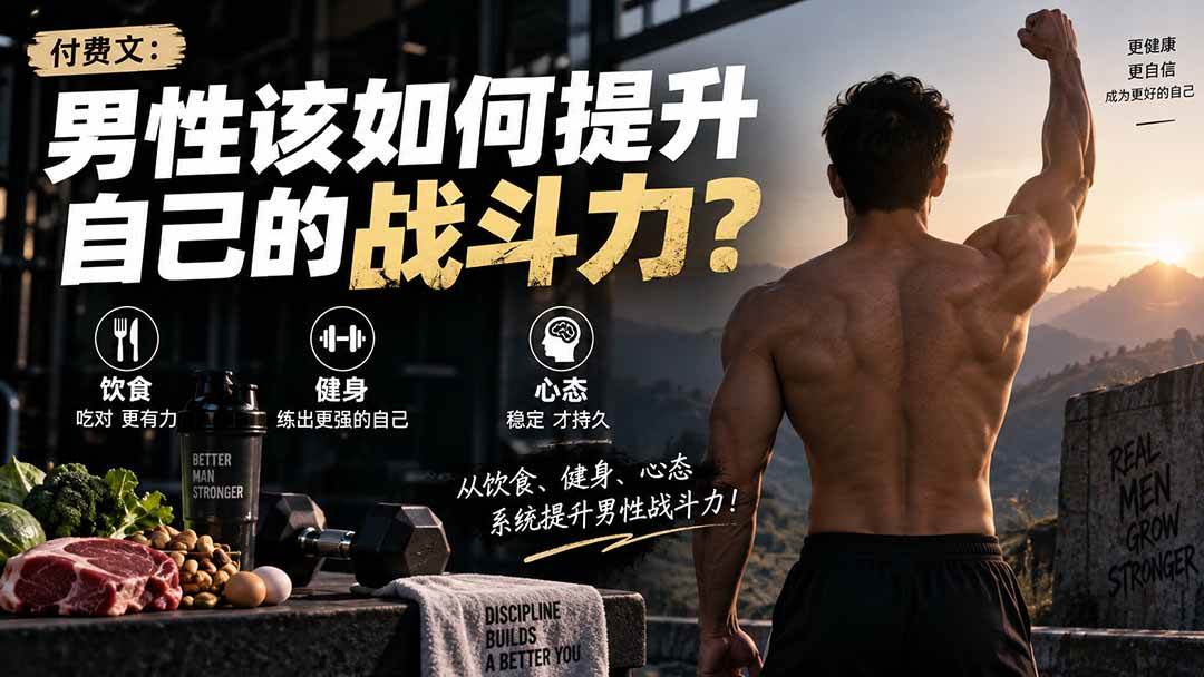 （20421期）付费文章：男性该如何提升自己的战斗力？-小灰云创