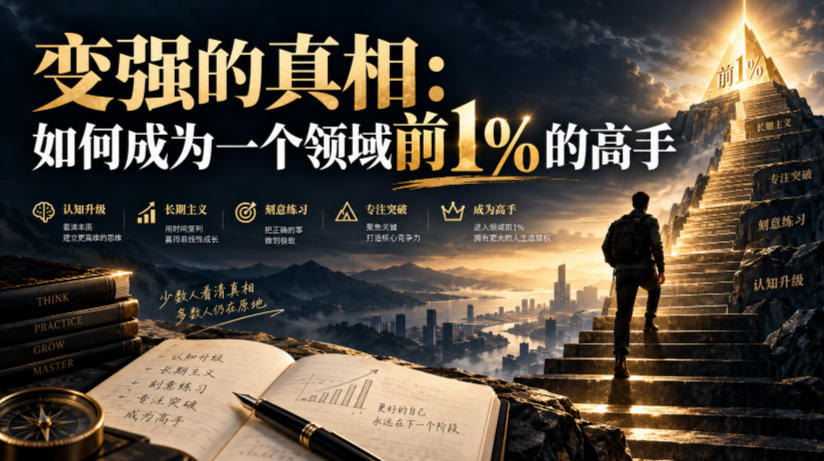 付费文章：变强的真相：如何成为一个领域前1%的高手-小灰云创