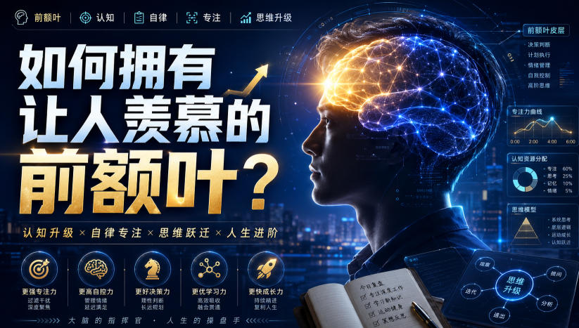 付费文:如何拥有让人羡慕的前额叶? 付费文:如何拥有让人羡慕的前额叶?