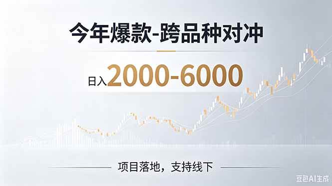 （19150期）2026创业新风口—跨品种对冲震撼首发！日收益2000-6000+，项目绿色长久，安全稳健-小灰云创