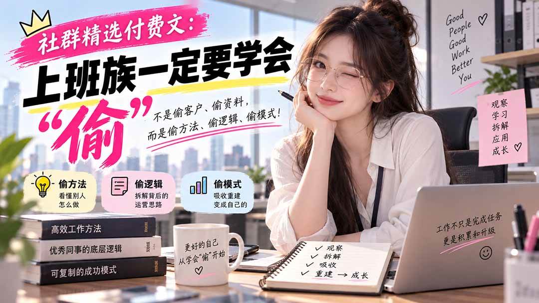 （20423期）社群精选付费文：上班族一定要学会“偷“-小灰云创