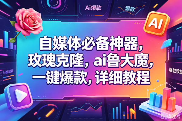(18531期)玫瑰克隆,一键ai神器,爆款工具,自媒体必备,60多个功能的详细教程-小灰云创