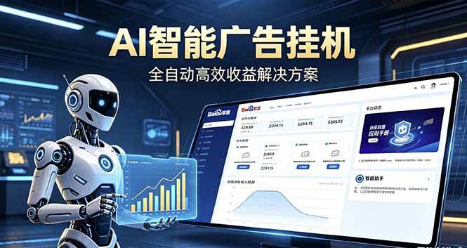（18661期）Ai智能广告挂机 别再瞎折腾了！这个全自动挂机项目，新手当天见钱，告别频繁换项目的烦恼-小灰云创