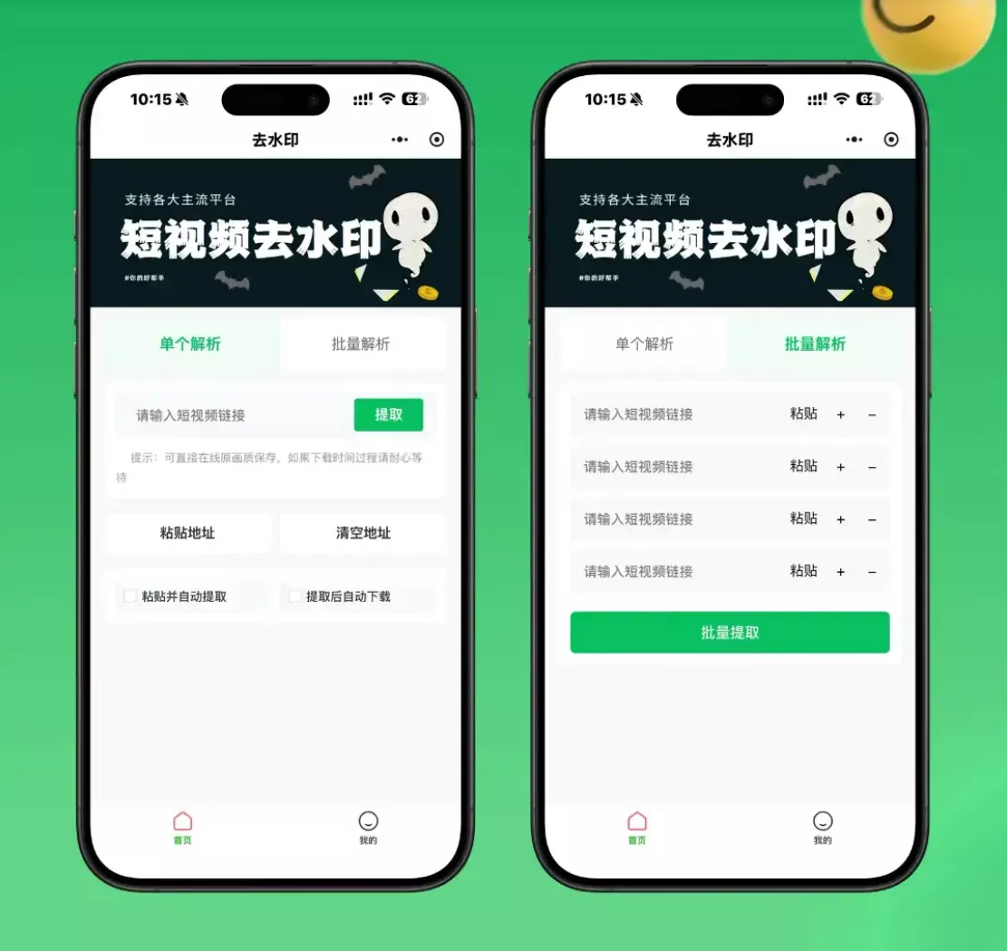 2026最新去水印小程序源码 v1.6.5 带流量主-小灰云创