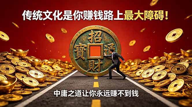 (18872期)付费文章:传统文化是你赚钱路上最大障碍!中庸之道让你永远赚不到钱-小灰云创
