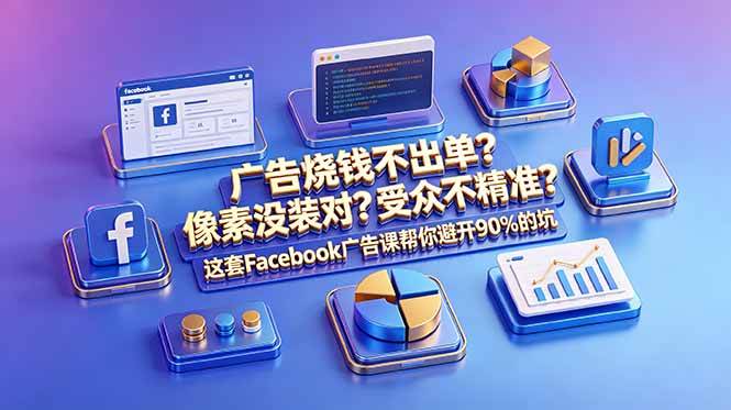 （18850期）广告烧钱不出单？像素没装对？受众不精准？这套Facebook广告课帮你避开90%的坑-原创双语字幕-小灰云创