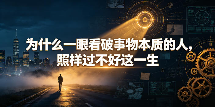 付费文章：为什么一眼看破事物本质的人，照样过不好这一生-小灰云创