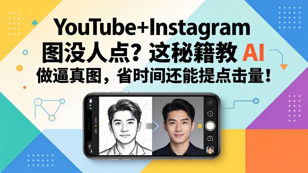 （17911期）YouTube+Instagram 图没人点？这秘籍教 AI 做逼真图，省时间还能提点击量-小灰云创