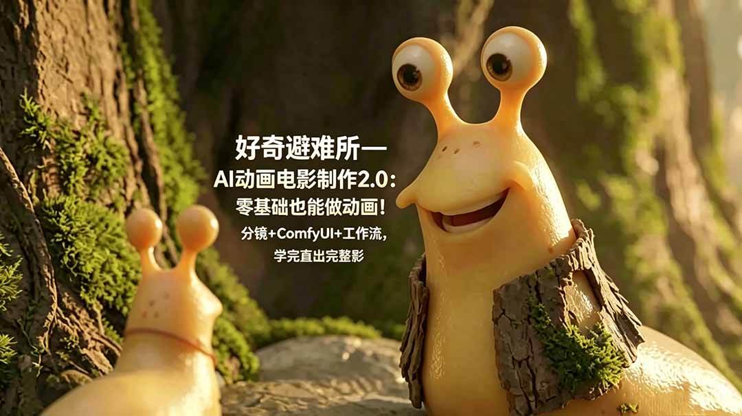 （18924期）好奇避难所—AI动画电影制作2.0：零基础也能做动画！分镜+ComfyUI+工作流，学完直出完整影片-小灰云创