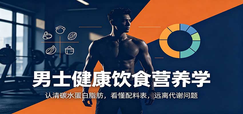 男士健康饮食营养学：认清碳水蛋白脂肪，看懂配料表，远离代谢问题-小灰云创