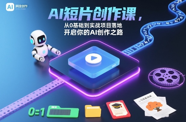 AI短片创作课，从0基础到实战项目落地，开启你的AI创作之路(更新0411) - 小灰云创-小灰云创