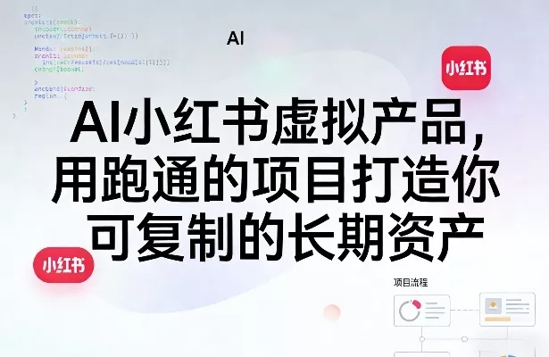 AI小红书虚拟产品,用跑通的项目打造你可复制的长期资产(更新)-小灰云创