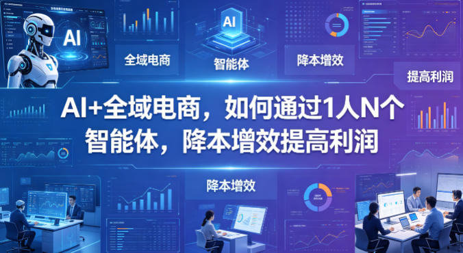 AI+全域电商，如何通过1人N个智能体，降本增效提高利润-小灰云创