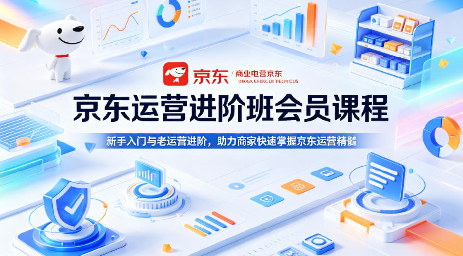 京东运营进阶班会员课程，新手入门与老运营进阶，助力商家快速掌握京东运营精髓-小灰云创