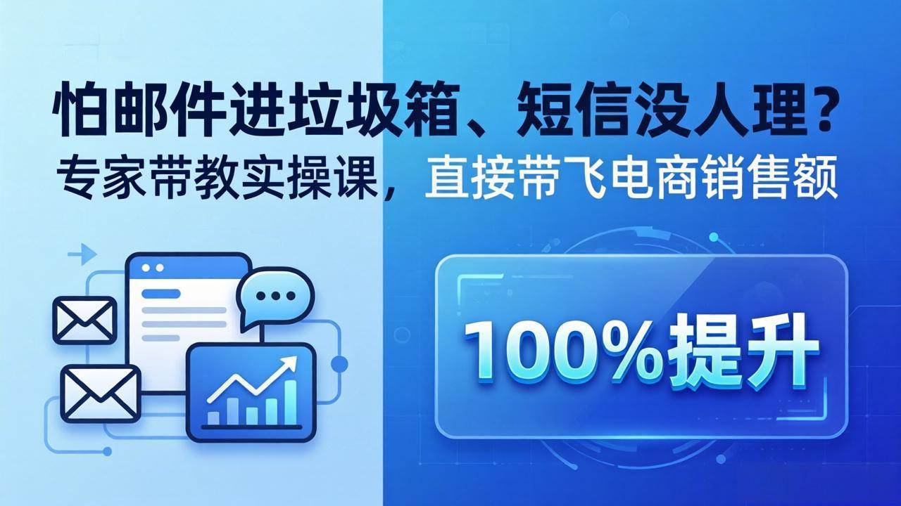 （18234期）怕邮件进垃圾箱、短信没人理？专家带教实操课，直接带飞电商销售额【原创双语字幕】-小灰云创