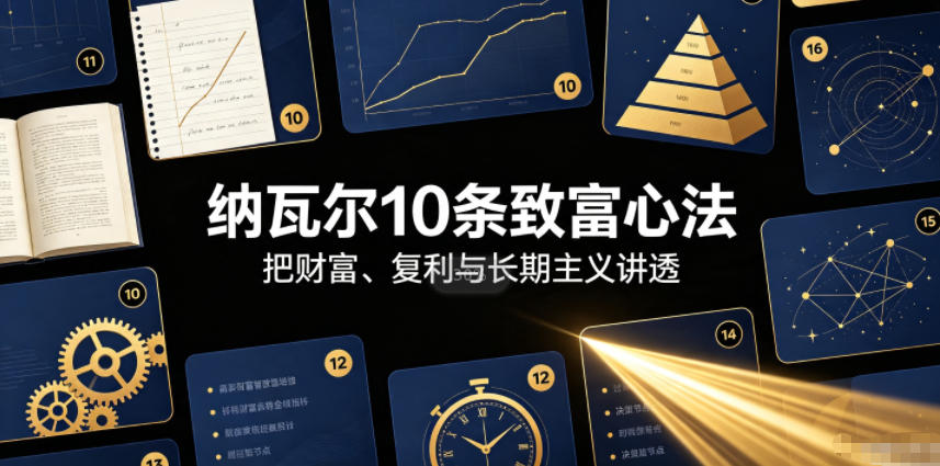 付费文章:纳瓦尔10条致富心法 付费文章:纳瓦尔10条致富心法