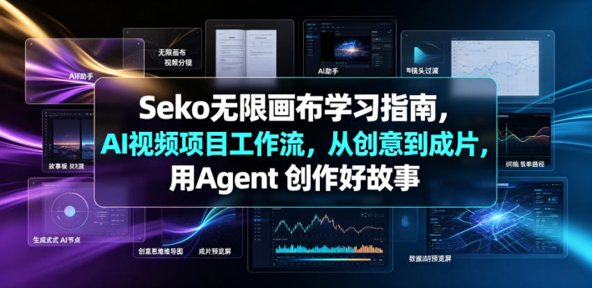 Seko无限画布学习指南，AI视频项目工作流，从创意到成片，用Agent 创作好故事-小灰云创