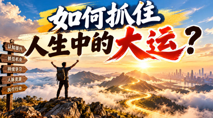 某公众号付费文章：如何抓住人生中的大运？-小灰云创