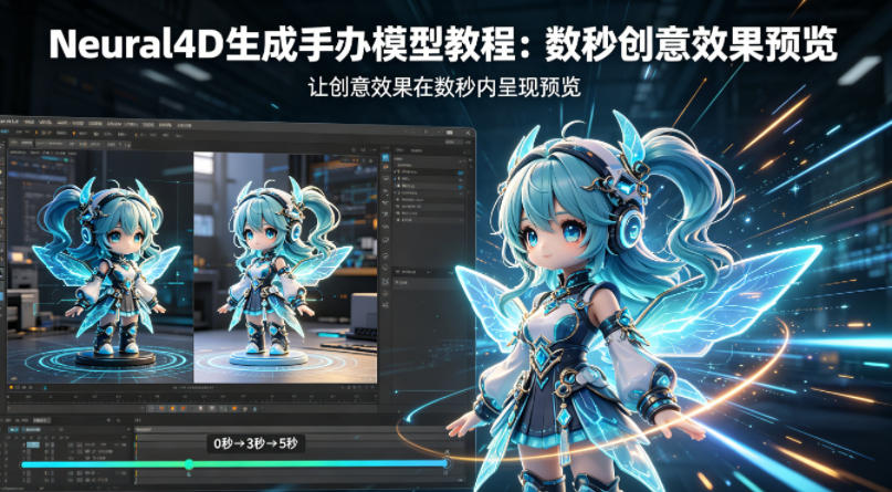 Neural4D生成手办模型教程，让创意效果在数秒内呈现预览-小灰云创