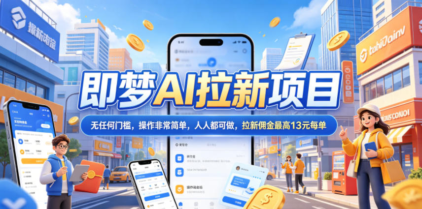 2026年即梦AI拉新项目最新玩法，无任何门槛，操作非常简单，人人都可做，拉新佣金最高13米每单（更新08月07日）-小灰云创