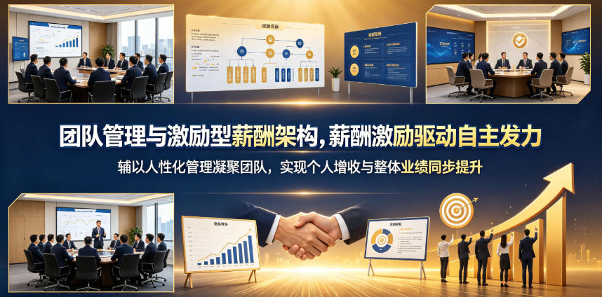 团队管理与激励型薪酬架构，薪酬激励驱动自主发力，辅以人性化管理凝聚团队，实现个人增收与整体业绩同步提升-小灰云创