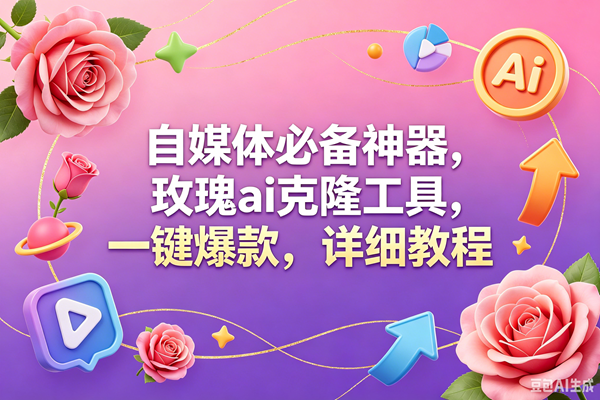 （18852期）玫瑰克隆工具，一键爆款ai，自媒体必备神器，50多个功能，详细教程-小灰云创