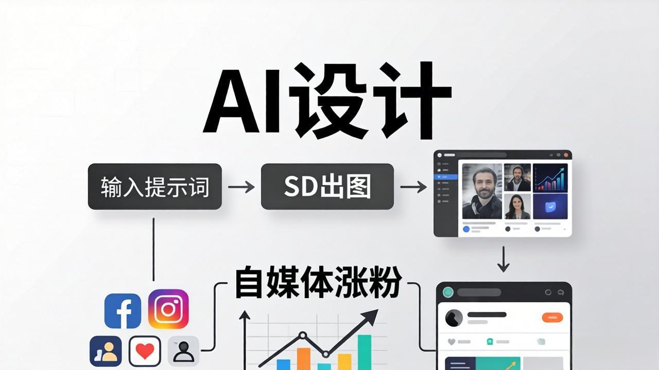 人人都是AI设计师：SD出图+自媒体涨粉一站教学，告别图文素材焦虑，AI设计让你轻松避开内卷-小灰云创
