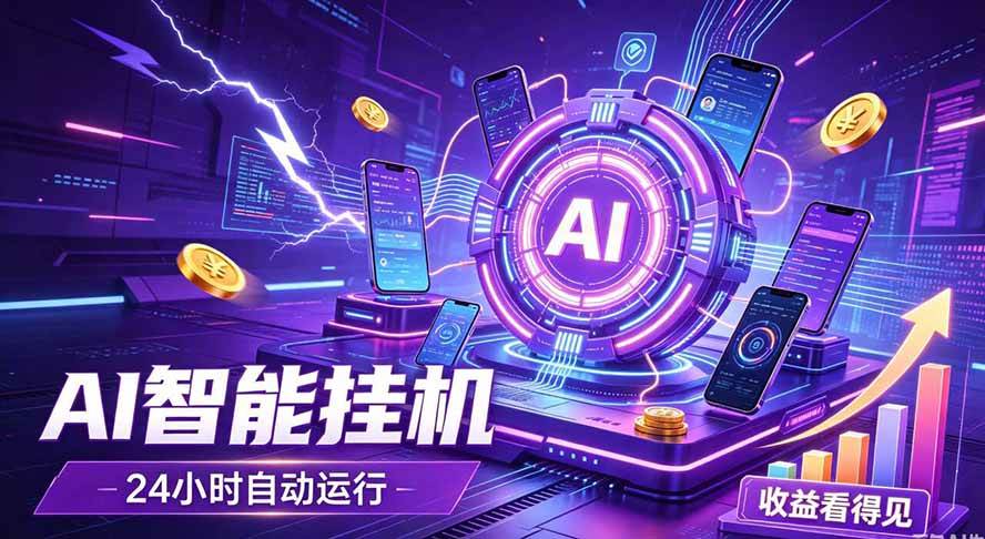 （19755期）AI智能广告挂机，躺赚新模式 设备托管运行，解放双手持续变现-小灰云创