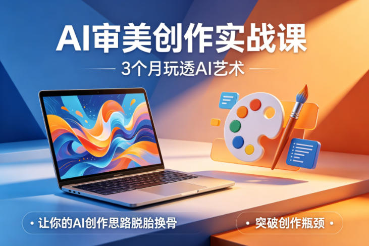 AI审美创作实战课，3个月玩透AI艺术，让你的AI创作思路脱胎换骨，突破创作瓶颈 - 小灰云创-小灰云创
