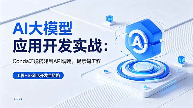 (18518期)AI 大模型应用开发实战:Conda环境搭建到API调用,提示词工程+Skills开发全链路-小灰云创