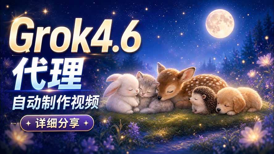 （20560期）Grok 4.6 代理自动制作视频！从提示词到成片全流程详细分享｜AI Agent 实操分享-小灰云创