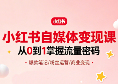 大漂亮·小红书自媒体变现课-小灰云创