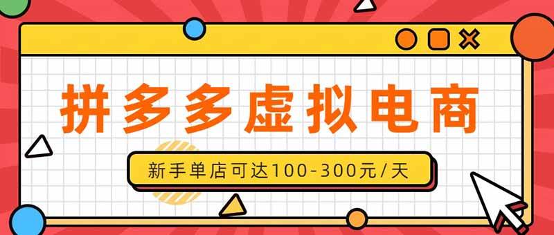 （20251期）单店日均500+的拼多多虚拟店，新人轻松上手，长久稳定利润乐观的副业项目-小灰云创