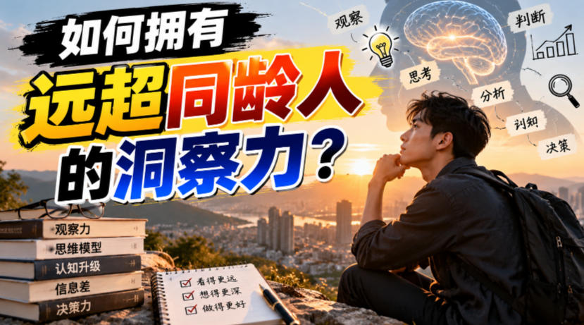 付费文章：如何拥有远超同龄人的洞察力？-小灰云创
