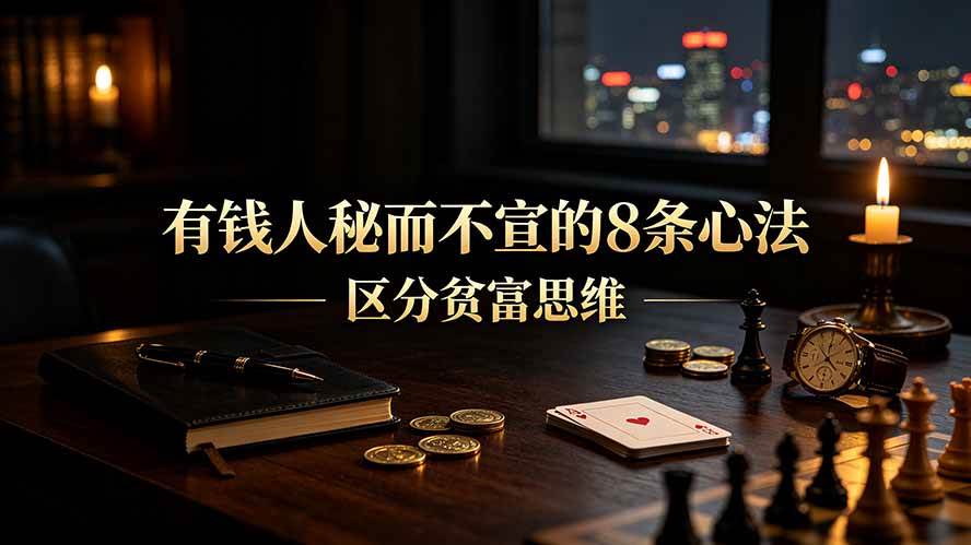 （19413期）付费文章：有钱人秘而不宣的8条心法｜区分贫富思维-小灰云创