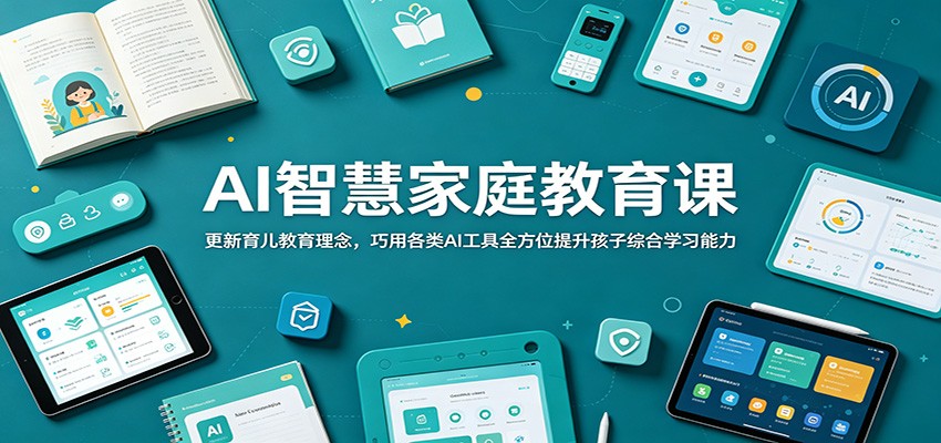 AI智慧家庭教育课:更新育儿教育理念,巧用各类AI工具全方位提升孩子综合学习能力-小灰云创